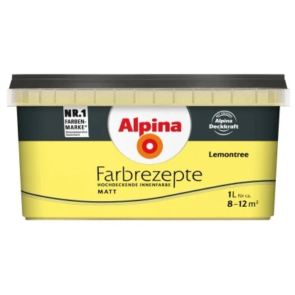 Alpina Farbrezepte Lemontree Matt 1 L 1 Alpina Farbrezepte Lemontree Matt 1 L