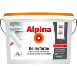 Alpina Kellerfarbe Weiß Matt 10 L