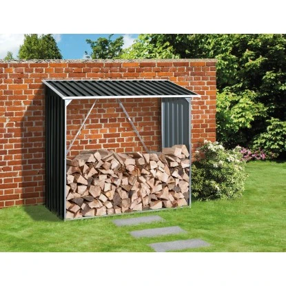 Duramax Kaminholzregal 182 X 162,5 X 74 Cm (B X H X T) Anthrazit 3 Duramax Kaminholzregal 182 X 162,5 X 74 Cm (B X H X T) Anthrazit – Bild 3