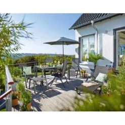 Sonnenliege Pacora Aus Textilen Anthrazit XL -Garten Verkauf 209237 3299 5