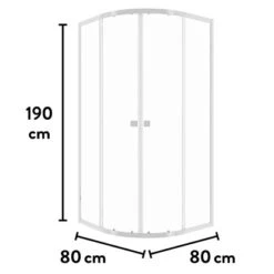 Baliv Duschkabine DUK-80.20R 80 Cm X 80 Cm Chrom 19 Baliv Duschkabine DUK-80.20R 80 Cm X 80 Cm Chrom -Garten Verkauf 250312107720 VM01 190221 L