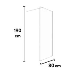 Baliv Seitenwand Für Duschkabine DUK-80-30W 80 Cm X 190 Cm Chrom 17 Baliv Seitenwand Für Duschkabine DUK-80-30W 80 Cm X 190 Cm Chrom -Garten Verkauf 250312107751 VM01 190221 L
