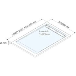 Schulte ExpressPlus Duschwanne Mit Rinne Extraflach 90x120cm -Garten Verkauf 32020 2053 4060991037177 5