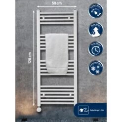 Elektrischer Badheizkörper Wuppertal Mit Programmierbarem Thermostat 600 W -Garten Verkauf 4007871151554 A01 010819