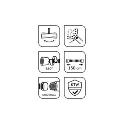 Baliv Überkopfbrause-Set KBS-14.120 Verchromt 20 Baliv Überkopfbrause-Set KBS-14.120 Verchromt -Garten Verkauf 4007873340123 110