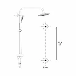 Baliv Überkopfbrause-Set KBS-14.120 Verchromt 19 Baliv Überkopfbrause-Set KBS-14.120 Verchromt -Garten Verkauf 4007873340123 90
