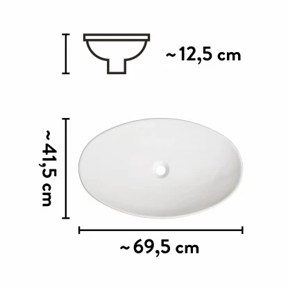 Baliv Aufsatzwaschbecken WBA-7060 Oval 70 Mm X 42 Cm 7 Baliv Aufsatzwaschbecken WBA-7060 Oval 70 Mm X 42 Cm – Bild 7
