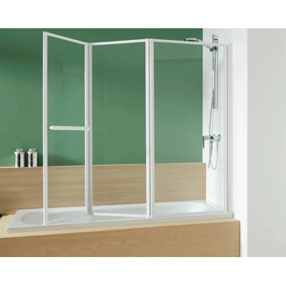 Badewannenaufsatz Mela I Weiß 1 Badewannenaufsatz Mela I Weiß