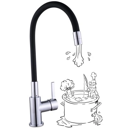 Baliv Küchenarmatur KI-1820 Chrom-Schwarz 3 Baliv Küchenarmatur KI-1820 Chrom-Schwarz – Bild 3