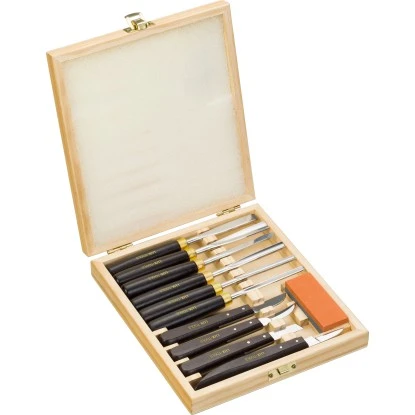 LUX Kerbschnitzsatz Comfort 11-teilig 2 LUX Kerbschnitzsatz Comfort 11-teilig – Bild 2