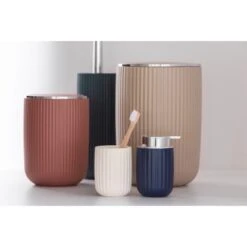 Wenko Schwingdeckeleimer Agropoli L Kosmetikeimer Mit Schwingdeckel 5,5 L Beige -Garten Verkauf 4008838354834 1068 03