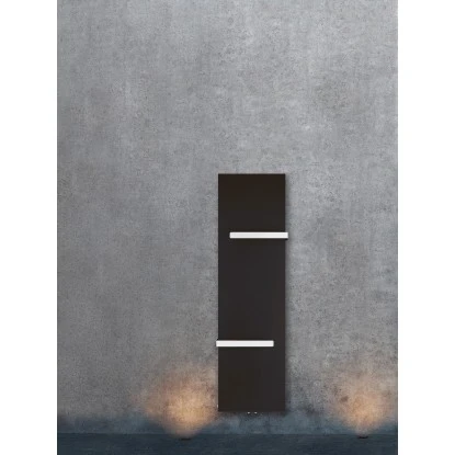 Badheizkörper Kerpen Mit Handtuchhalter 540W Schwarz 160x45 Cm 2 Badheizkörper Kerpen Mit Handtuchhalter 540W Schwarz 160x45 Cm – Bild 2