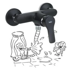 Baliv Duscharmatur DU-5750 Schwarz -Garten Verkauf 4048122122589 S03 171220 L