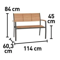 Gartenbank Bonlee 2-Sitzer FSC® 84,5 Cm X 114 Cm X 60,25 Cm 10 Gartenbank Bonlee 2-Sitzer FSC® 84,5 Cm X 114 Cm X 60,25 Cm -Garten Verkauf 4048124988053 VM 01