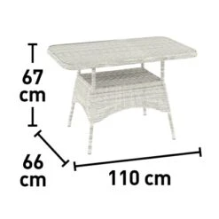 Lounge-Set Kalgan 6-teilig Wicker Eisgrau (B-Ware) -Garten Verkauf 4048126625642 200