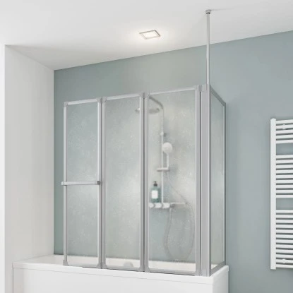 Schulte Komfort Badewannenfaltwand+Seitenwand 128,8 X 70 X 140 Cm 1 Schulte Komfort Badewannenfaltwand+Seitenwand 128,8 X 70 X 140 Cm