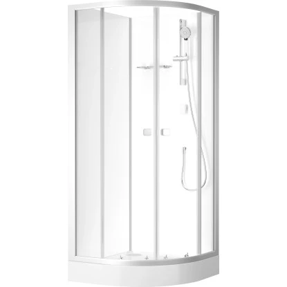 Baliv Komplettdusche DUK-85.100KR 85 Cm X 85 Cm Silber Matt 2 Baliv Komplettdusche DUK-85.100KR 85 Cm X 85 Cm Silber Matt – Bild 2