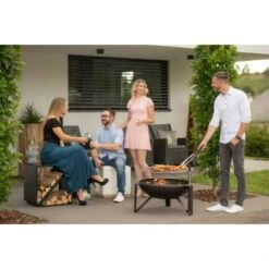 Westmann Premium Grill Feuerstelle Inkl. Grillrost Ø 70 Cm X 75 Cm Schwarz -Garten Verkauf 4260280773407 1741 AB 02