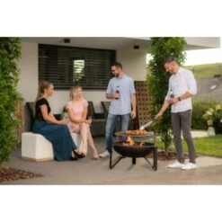 Westmann Premium Grill Feuerstelle Inkl. Grillrost Ø 70 Cm X 75 Cm Schwarz -Garten Verkauf 4260280773407 1741 AB 04