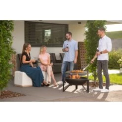 Westmann Premium Grill Feuerstelle Inkl. Grillrost Ø 70 Cm X 75 Cm Schwarz -Garten Verkauf 4260280773407 1741 AB 05