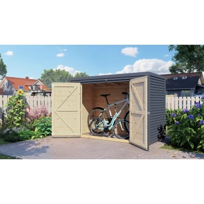 Bertilo Gartenschrank Box Bike 103 Cm X 207 Cm Anthrazit FSC® 14 Bertilo Gartenschrank Box Bike 103 Cm X 207 Cm Anthrazit FSC® – Bild 14