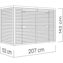 Bertilo Gartenschrank Box Bike 103 Cm X 207 Cm Anthrazit FSC® 25 Bertilo Gartenschrank Box Bike 103 Cm X 207 Cm Anthrazit FSC® -Garten Verkauf 42686005288 11021300 VM 01