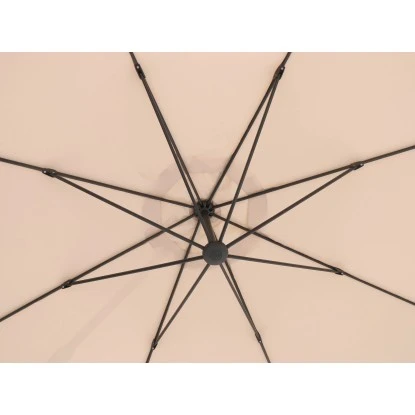 Ampelschirm Cocoa Beach Ø 350 Cm Beige Mit Kurbel 2 Ampelschirm Cocoa Beach Ø 350 Cm Beige Mit Kurbel – Bild 2