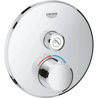 Grohe Unterputzmischer SmartControl Mit 1 Absperrventil Chrom Rund 1 Grohe Unterputzmischer SmartControl Mit 1 Absperrventil Chrom Rund