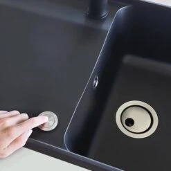 Miló Einbauspüle Granitverbundstoff Piu 78 Schwarz -Garten Verkauf 5903140018131 40