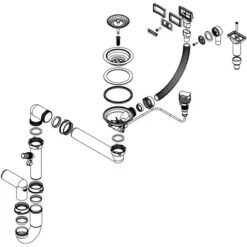 Miló Röhrensiphon-Set Mit Exzenter Mattschwarz Ø 114 Mm -Garten Verkauf 5903140018537 4
