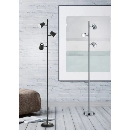 Trio LED Stehleuchte Narcos Schwarz Matt 1540 Mm X 280 Mm X 180 Mm 2 Trio LED Stehleuchte Narcos Schwarz Matt 1540 Mm X 280 Mm X 180 Mm – Bild 2