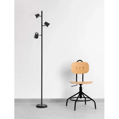 Trio LED Stehleuchte Narcos Schwarz Matt 1540 Mm X 280 Mm X 180 Mm 3 Trio LED Stehleuchte Narcos Schwarz Matt 1540 Mm X 280 Mm X 180 Mm – Bild 3