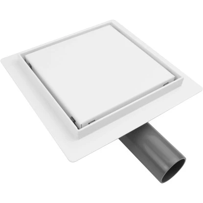VerosanPro Duschrinne-Bodenablauf Nakia Quadratisch Matt Weiß 30 Cm X 30 Cm 1 VerosanPro Duschrinne-Bodenablauf Nakia Quadratisch Matt Weiß 30 Cm X 30 Cm