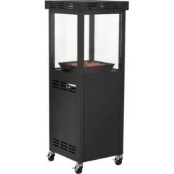 Gaskamin Ridera 6,5 KW Mit Panoramaglas Und Lava-Deko-Steinen