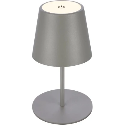 Brilo LED-Akku-Tischleuchte 3 W Grau 2 Brilo LED-Akku-Tischleuchte 3 W Grau – Bild 2