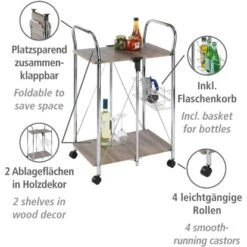 Wenko Servierwagen Liky Holzdekor Zusammenklappbar 21 Wenko Servierwagen Liky Holzdekor Zusammenklappbar -Garten Verkauf 686865 1068 11