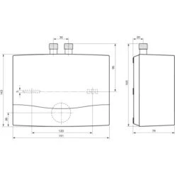 Vaillant Niederdruck Kleindurchlauferhitzer MiniVED H 3/3 N 3,5 KW Weiß -Garten Verkauf 688243 4384 2