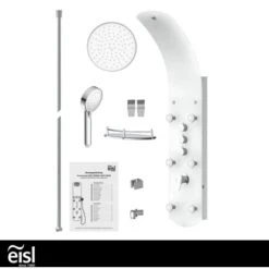 Eisl Duschpaneel Karibik 3 In 1 Mit Regendusche Sechs Massagedüsen Weiß -Garten Verkauf 7663628 2759 6
