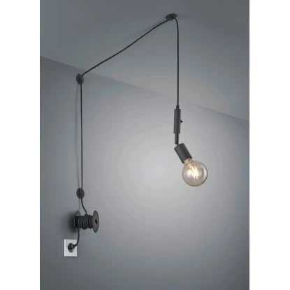 Trio Deckenlampe Stella Schwarz Matt 1-flammig E27 Fassung 1 Trio Deckenlampe Stella Schwarz Matt 1-flammig E27 Fassung