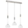 Fischer & Honsel LED-Pendelleuchte Avignon 3x 9 W Weiß-Nickel 2900 Lm