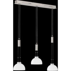 Fischer & Honsel LED-Pendelleuchte Avignon 3x 9 W Weiß-Nickel 2900 Lm -Garten Verkauf 891148 1546 4
