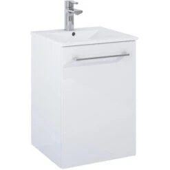 Maximus Waschbeckenunterschrank Cheese40 Cm Weiß Mit 1 Tür