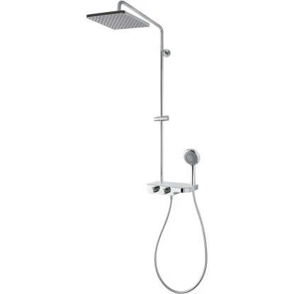 Breuer Duscharmatur Aquamaxx 340 Mit Thermostat Eckige Kopfbrause 1 Breuer Duscharmatur Aquamaxx 340 Mit Thermostat Eckige Kopfbrause